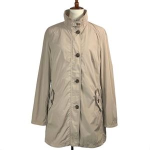 Basler Trench Coat Water Resistant Rain Jacket Neutral Fisherman Core Size Large